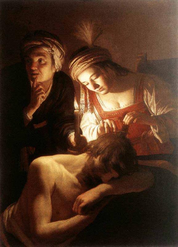 Gerard van Honthorst Samson and Delilah Germany oil painting art
